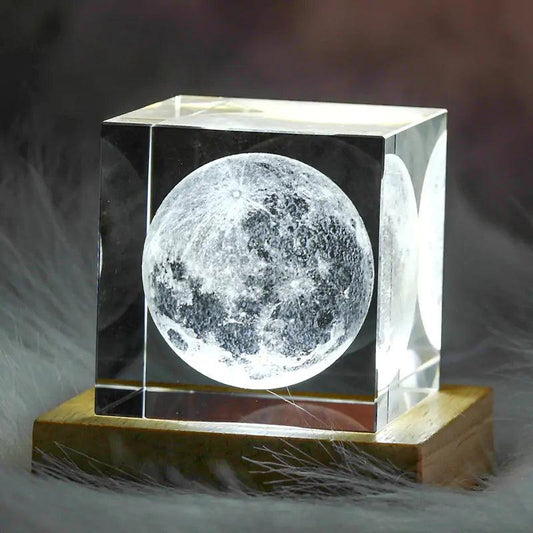 3D Moon Cube LED Light - Emporium WRJJ