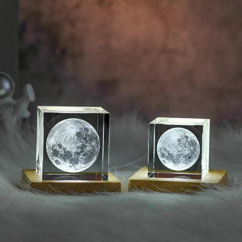 3D Moon Cube LED Light - Emporium WRJJ