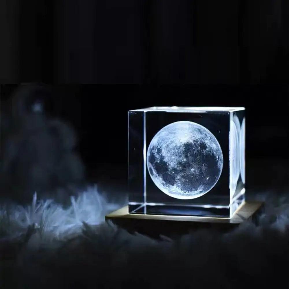 3D Moon Cube LED Light - Emporium WRJJ