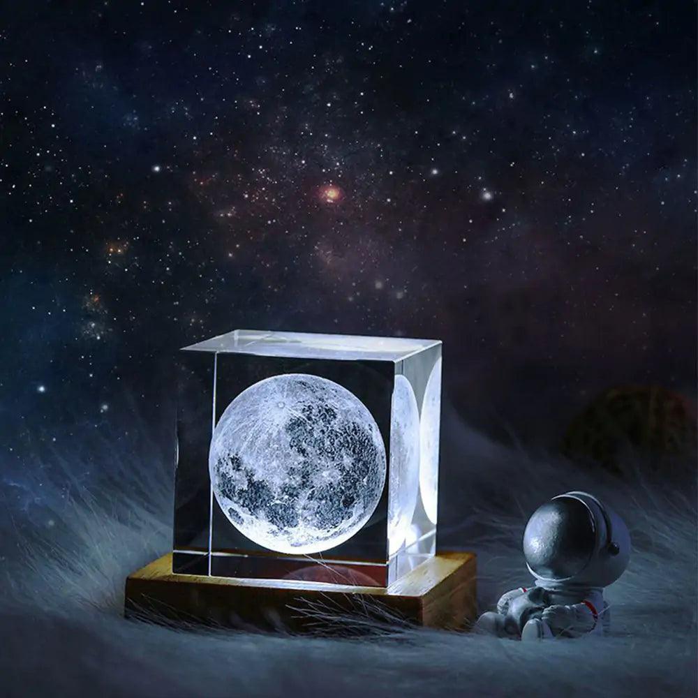 3D Moon Cube LED Light - Emporium WRJJ