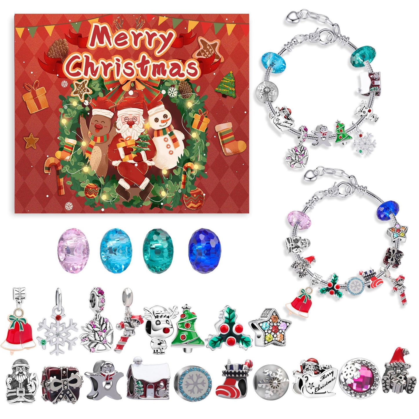 Christmas Countdown Calendar Bracelets