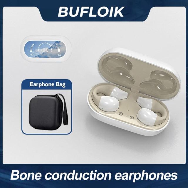 Bone Conduction Earphone Bluetooth 5.2 Ear Clip - Emporium WRJJ