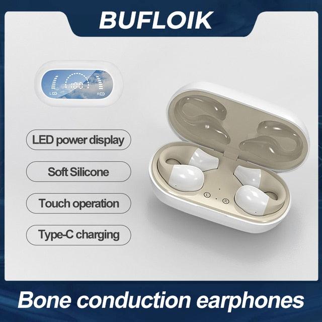 Bone Conduction Earphone Bluetooth 5.2 Ear Clip - Emporium WRJJ