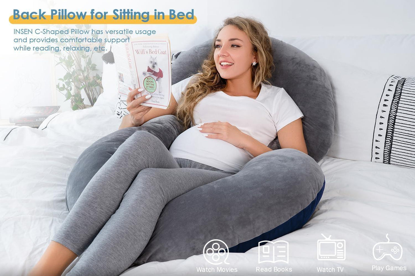 C-Shaped Body Pregnancy Pillow - Emporium WRJJ