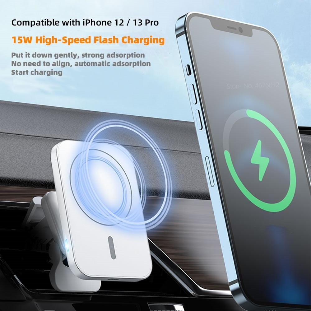 Car Wireless Charger for iPhone 12 13 Series - Emporium WRJJ