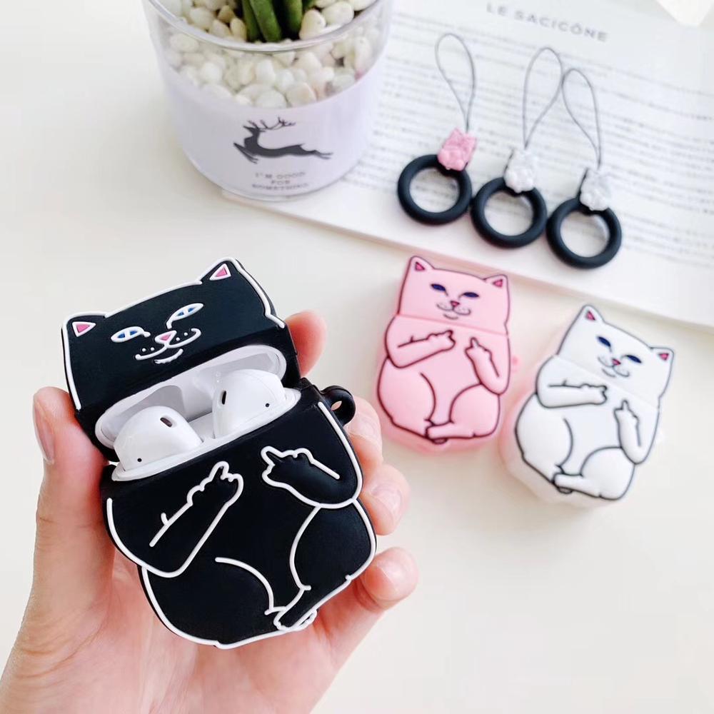 Cartoon Cat AirPods Case - Emporium WRJJ