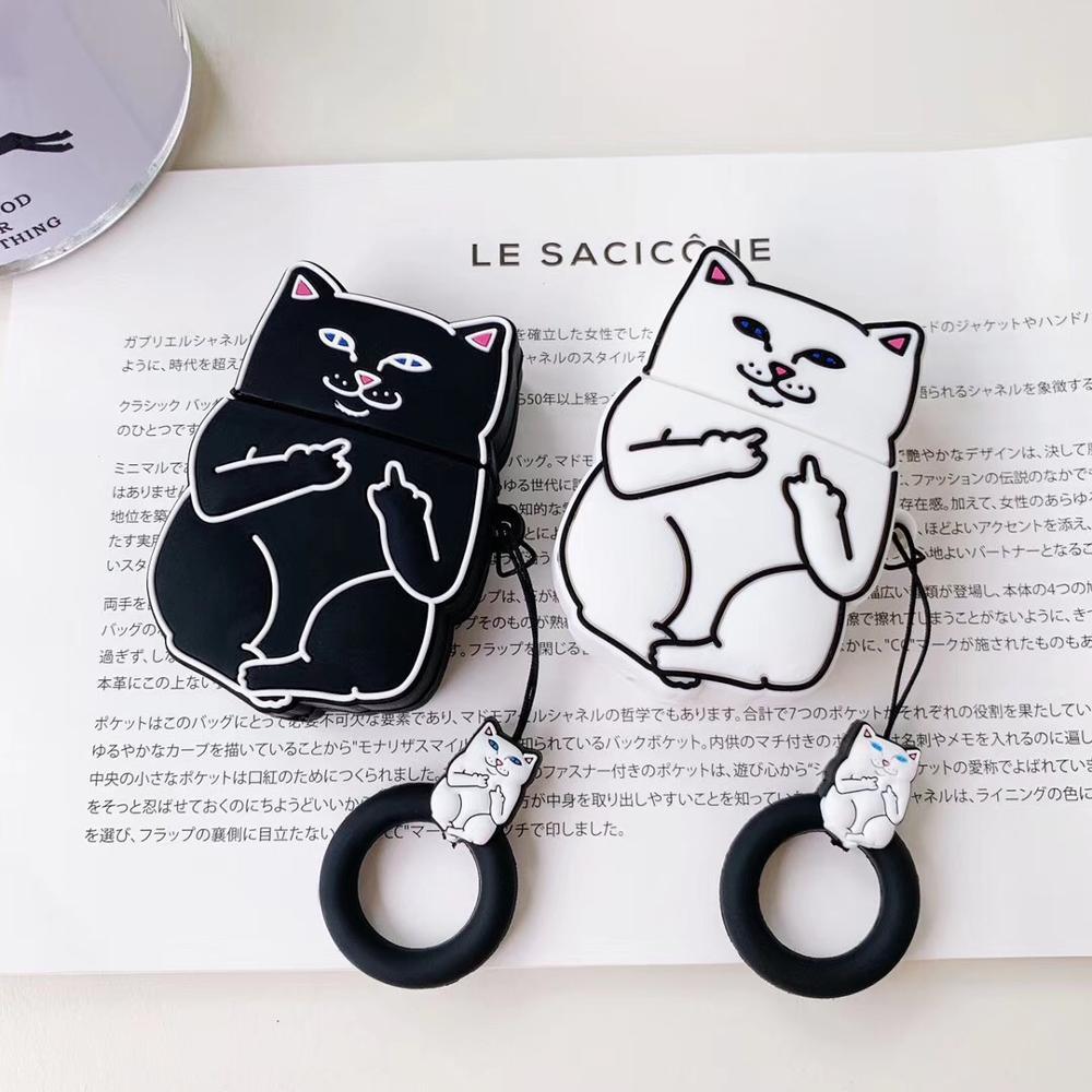 Cartoon Cat AirPods Case - Emporium WRJJ