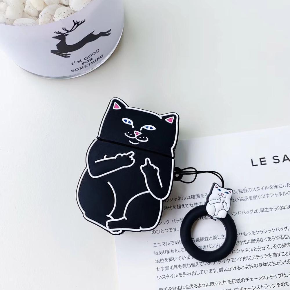 Cartoon Cat AirPods Case - Emporium WRJJ