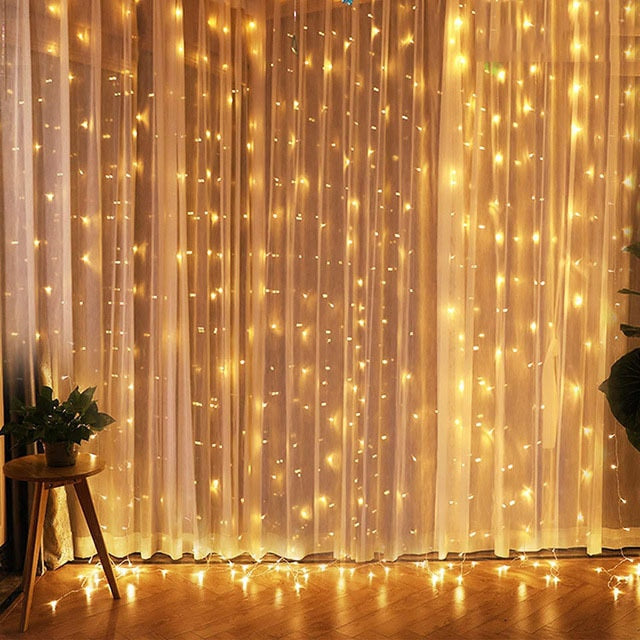 Christmas Curtain Lights - Emporium WRJJ