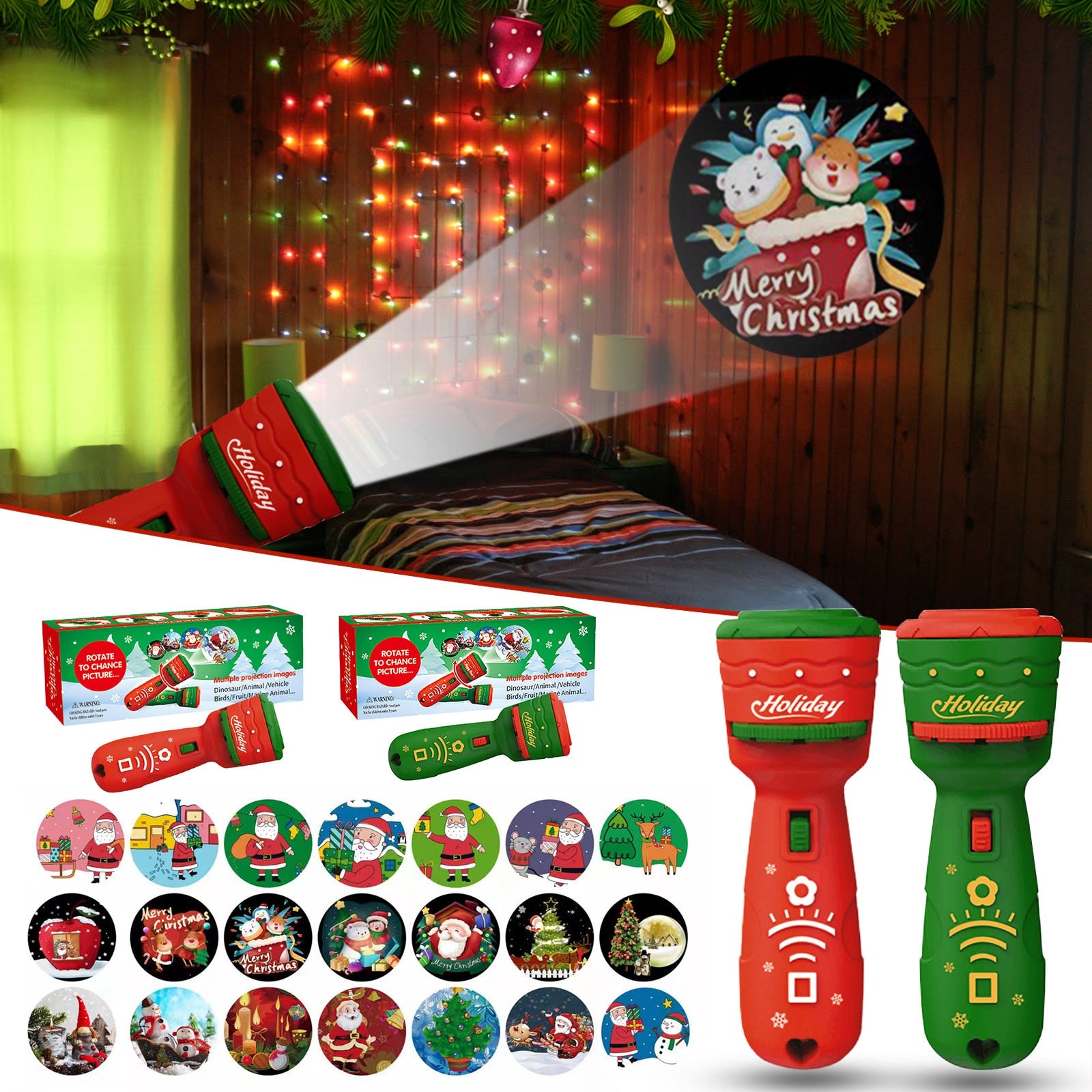 Christmas Flashlight Projector - Emporium WRJJ