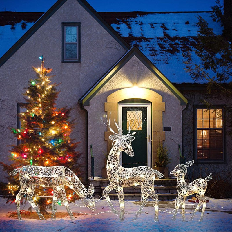 Christmas Iron Deer LED Light - Emporium WRJJ