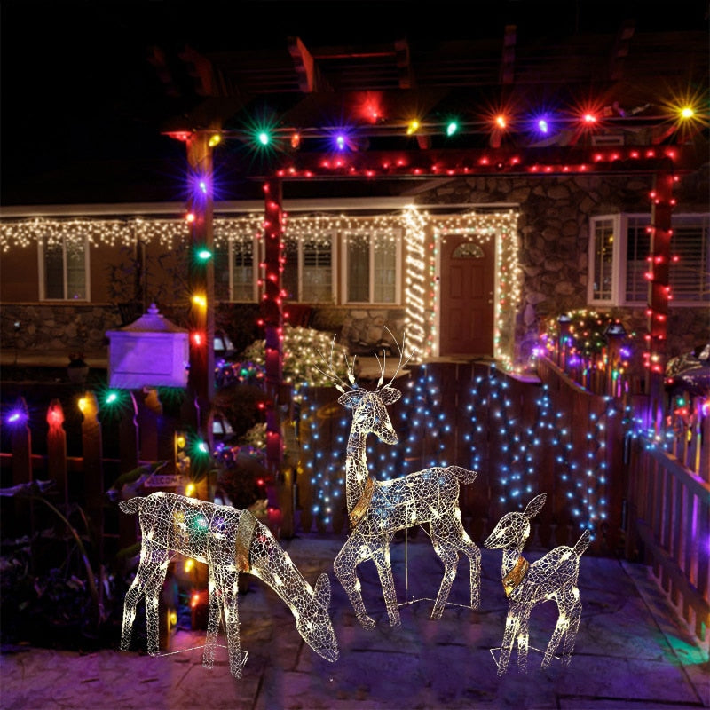 Christmas Iron Deer LED Light - Emporium WRJJ