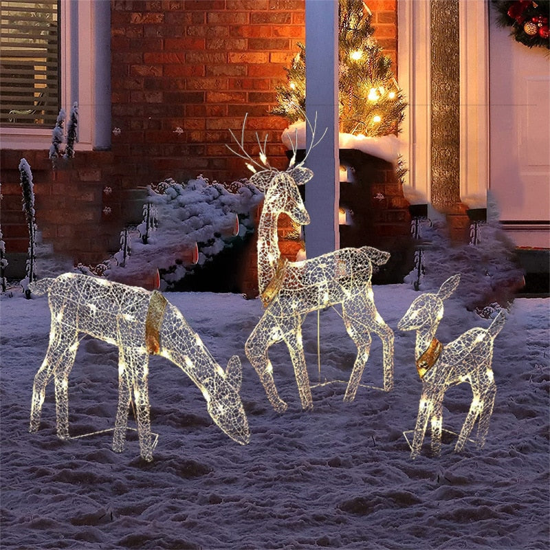 Christmas Iron Deer LED Light - Emporium WRJJ