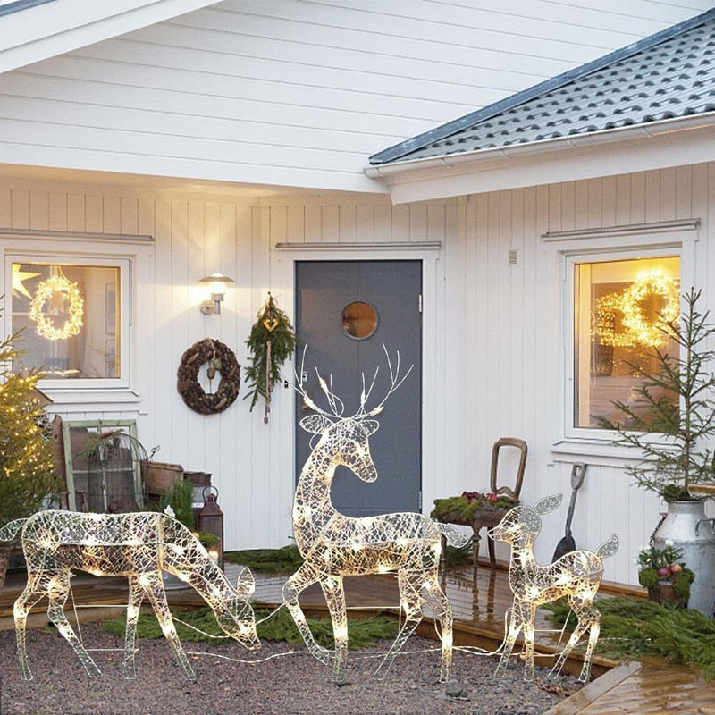 Christmas Iron Deer LED Light - Emporium WRJJ