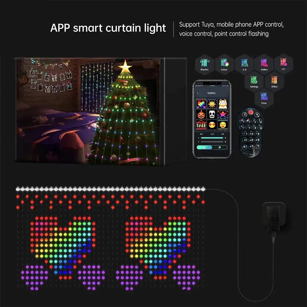 Color Waves LED Curtain Sync Lights - Emporium WRJJ