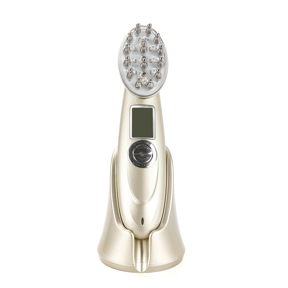 Electric Laser Hair Growth Comb Infrared EMS RF Vibration Massager Microcurrent Hair Care Hair Loss Treatment Hair Regrowth - Emporium WRJJ