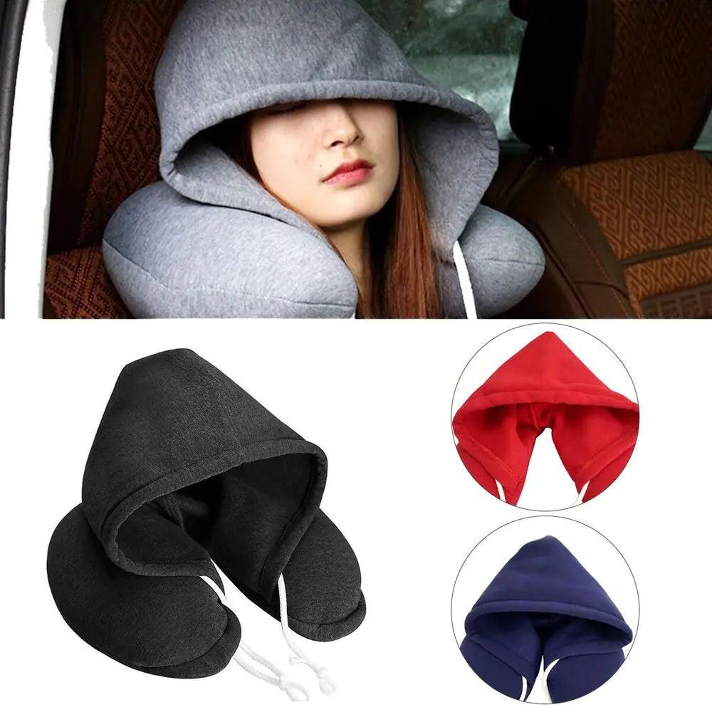 Hooded Travel Neck Pillow - Emporium WRJJ