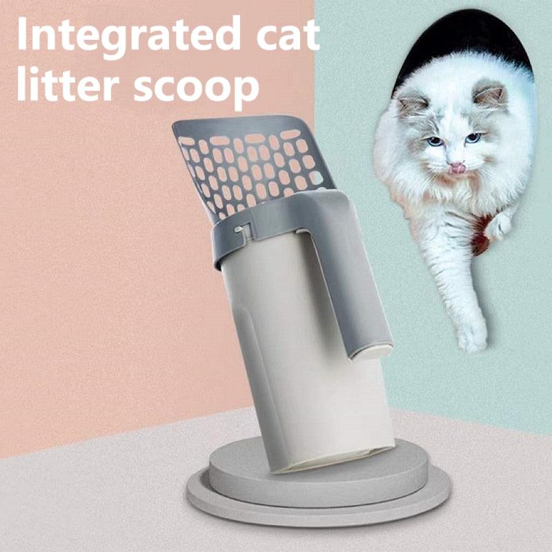 Integrated Cat Litter Shovel - Emporium WRJJ