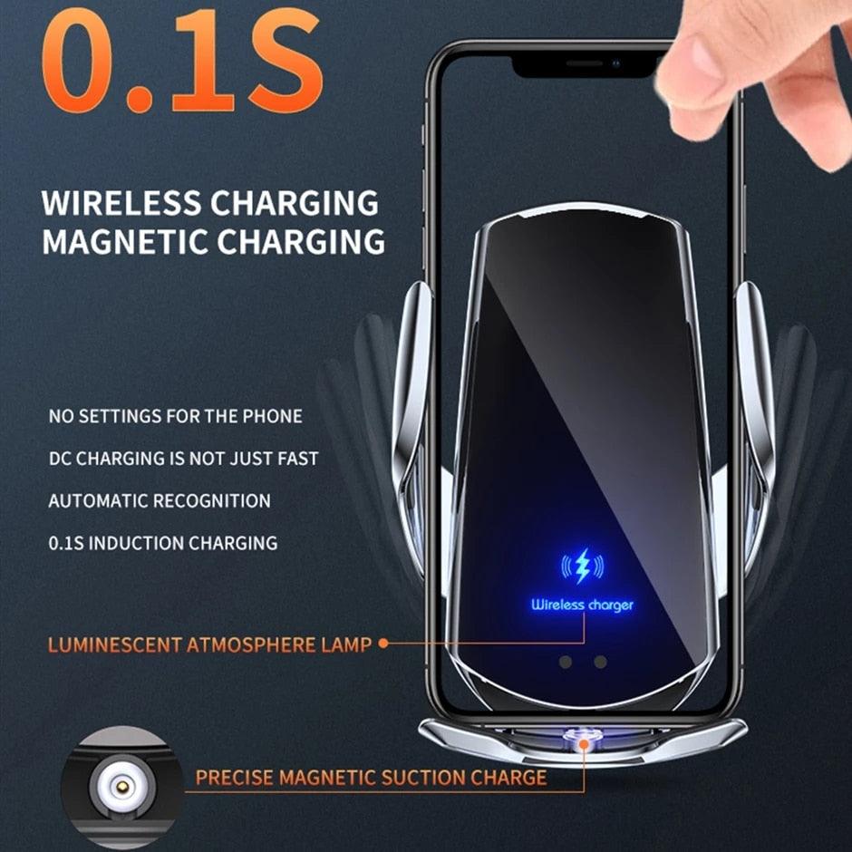 Magnetic Car Mount Wireless Phone Charger Holder - Emporium WRJJ