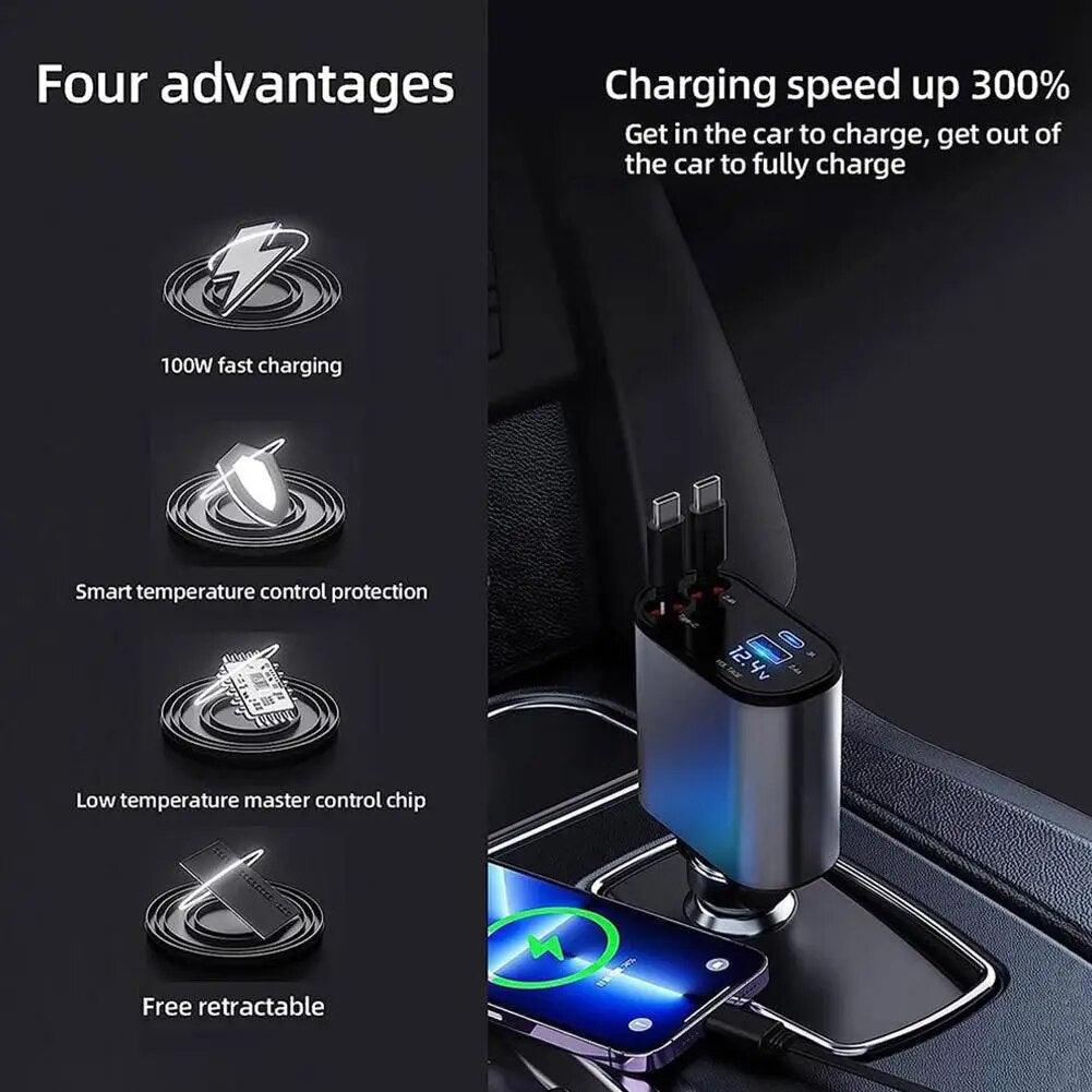 Retractable Car Charger - Emporium WRJJ