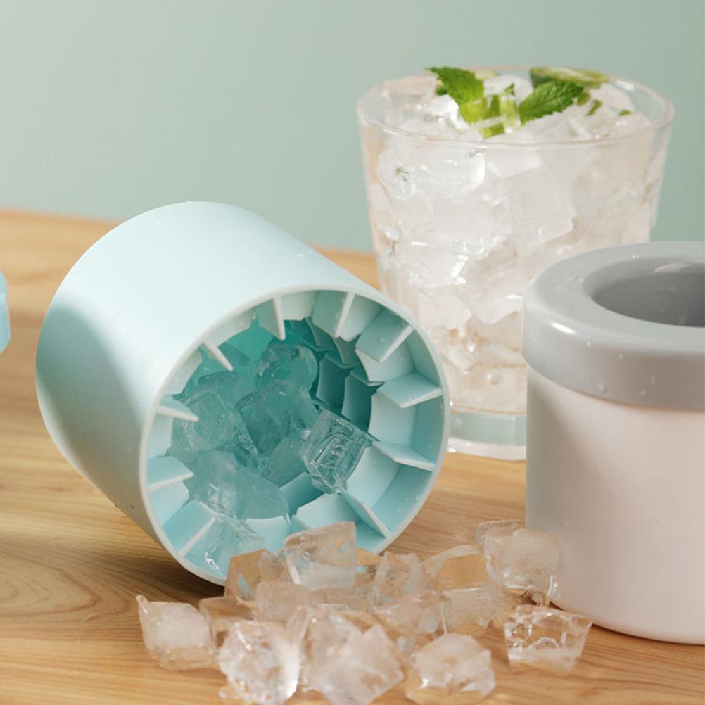 Silicone Cylinder Portable Ice Maker Bucket - Emporium WRJJ