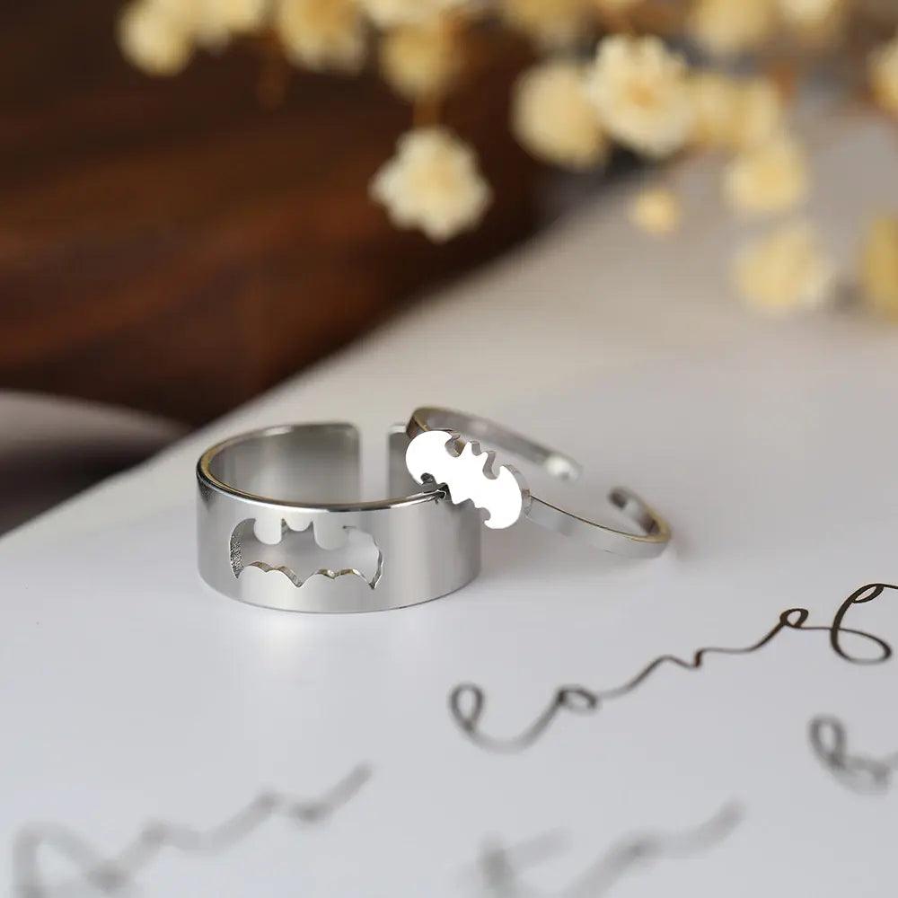 Stainless Steel Couple Rings - Emporium WRJJ