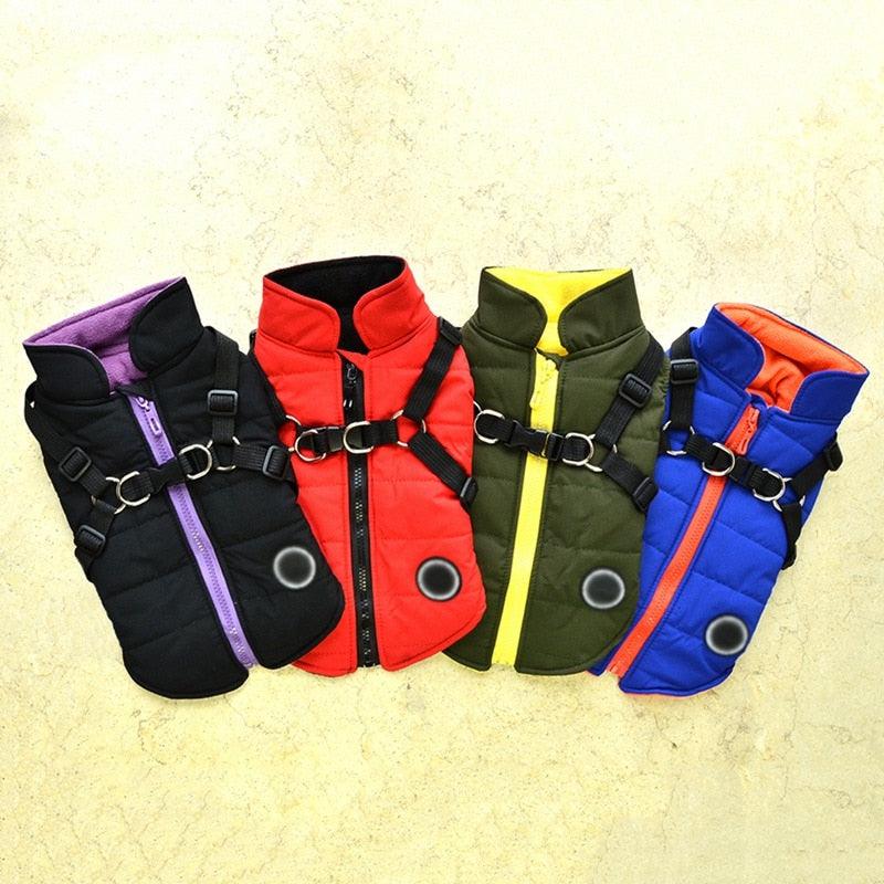 Waterproof Pet Coat With Harness - Emporium WRJJ