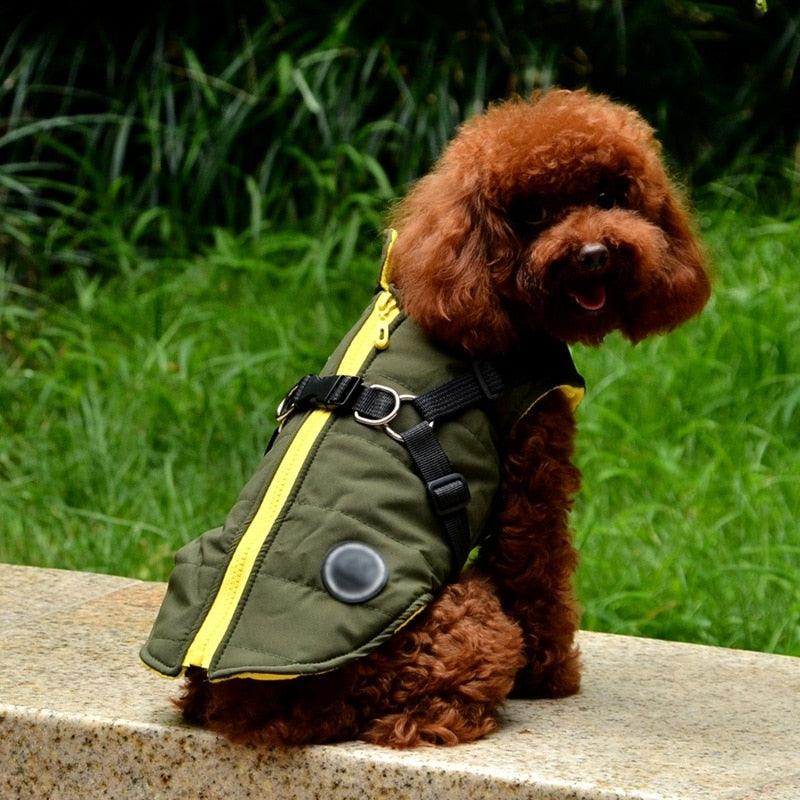 Waterproof Pet Coat With Harness - Emporium WRJJ