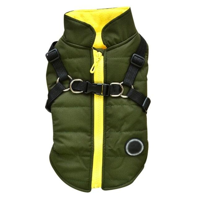 Waterproof Pet Coat With Harness - Emporium WRJJ